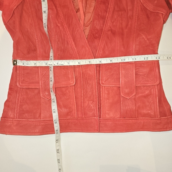 Hugo Boss Red Leather Jacket - Picture 13 of 13